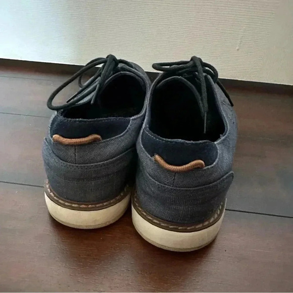Size 11.5 Tom’s 's Navi Oxford Boat Shoe - Picture 5 of 6